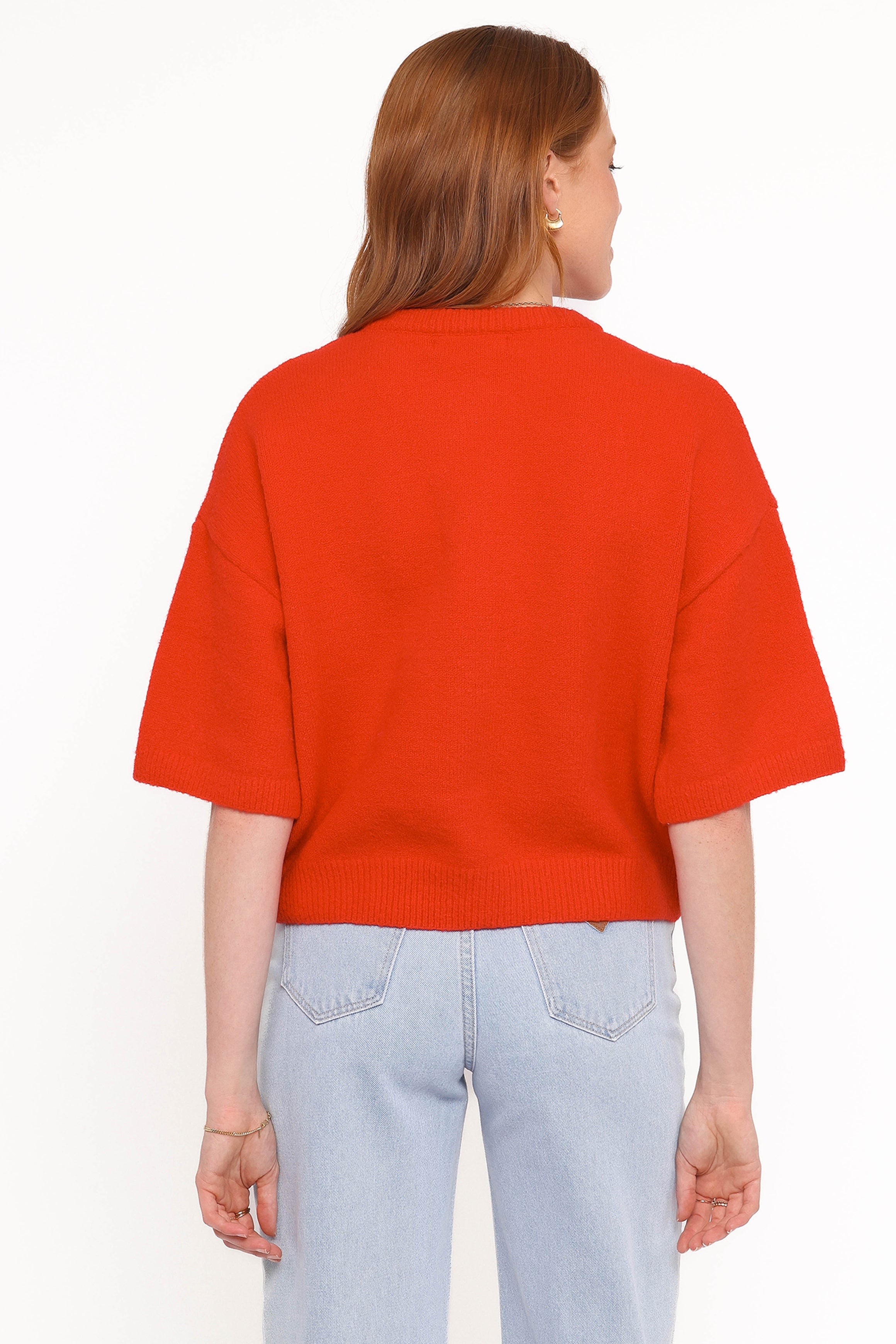 TOPS Lilith Knit Top - Red