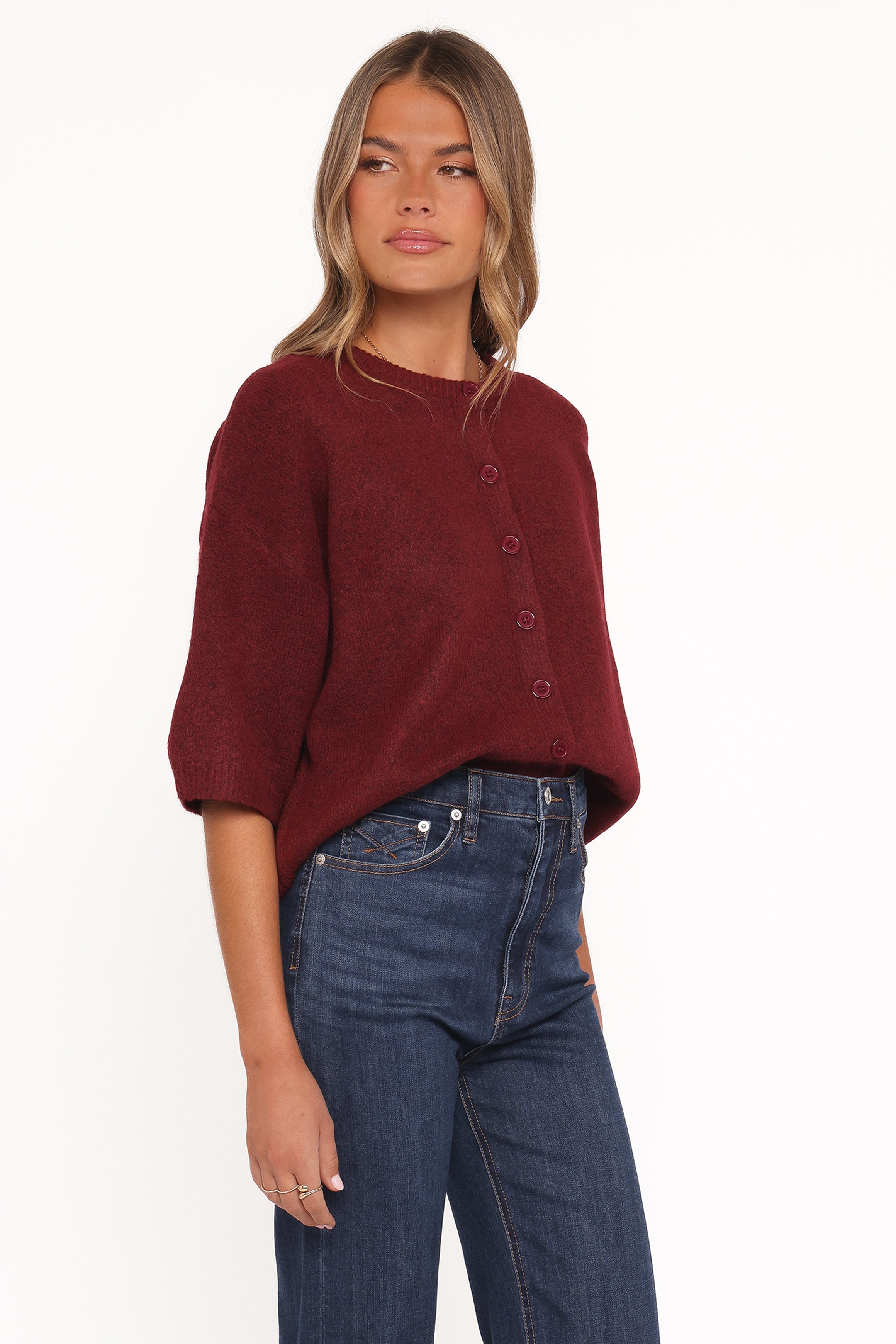 TOPS Lilith Knit Top - Wine