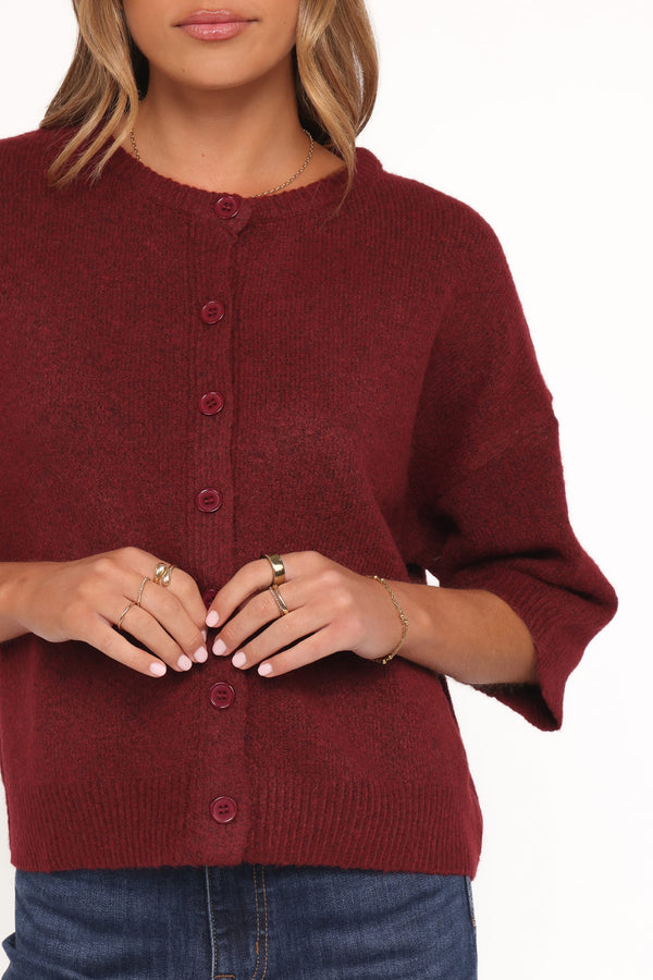 TOPS Lilith Knit Top - Wine