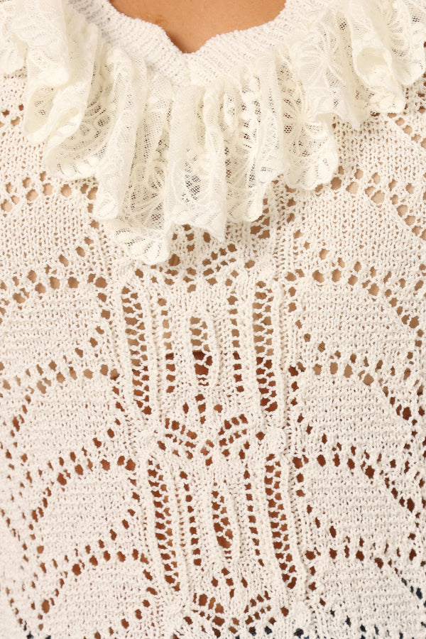 TOPS @Lorrey Knit Top - Ivory