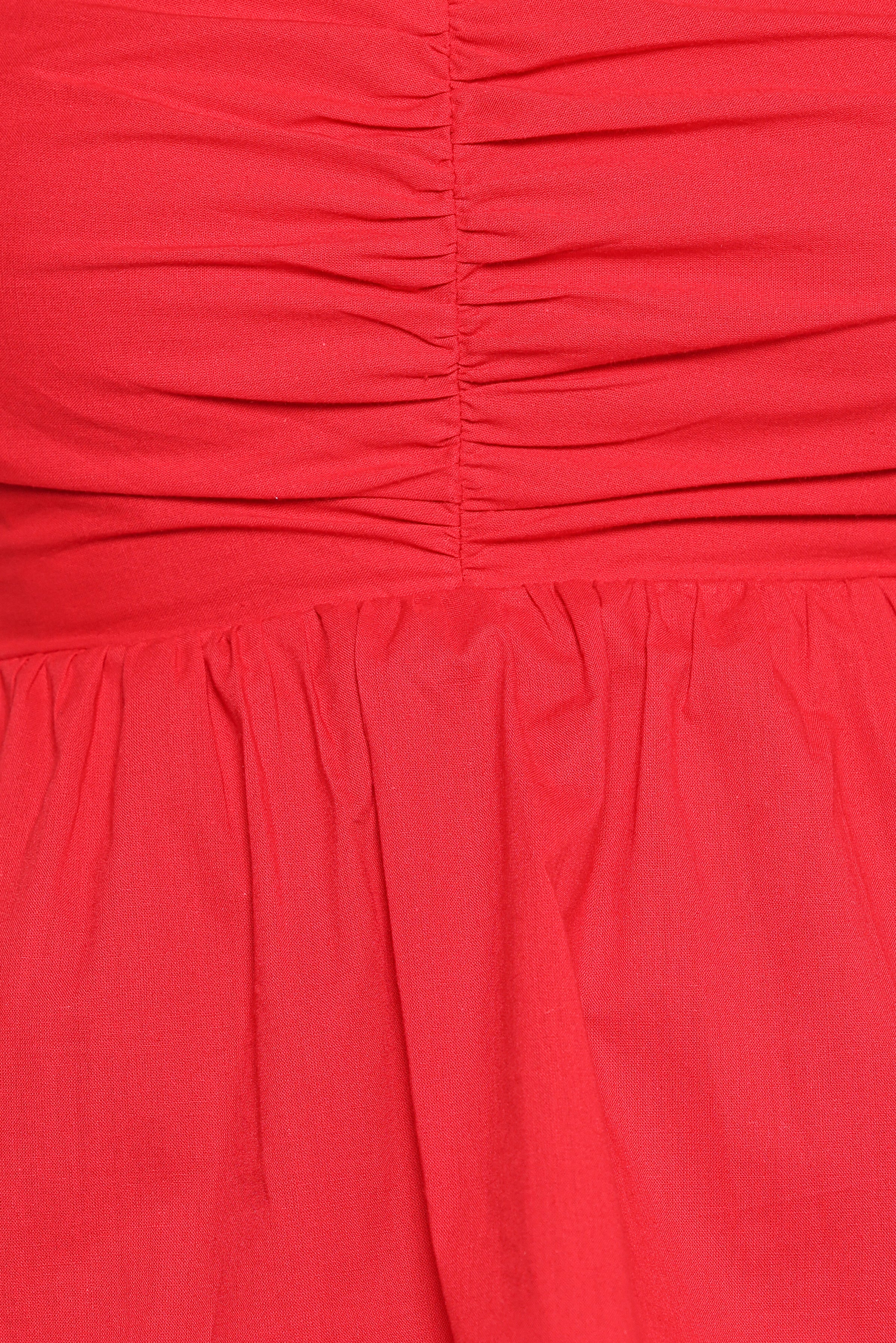 TOPS Lyric Ruffle Top - Red