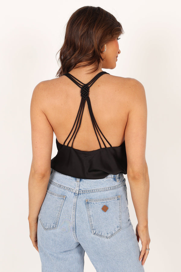 TOPS @Mackenzie Cami Top - Black