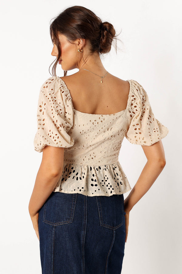 TOPS @Madie Top - Beige