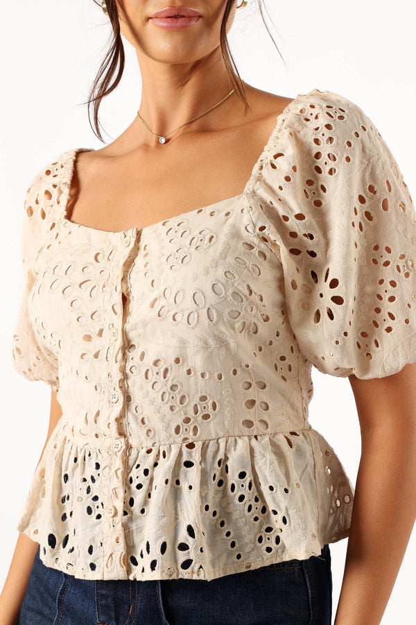 TOPS @Madie Top - Beige