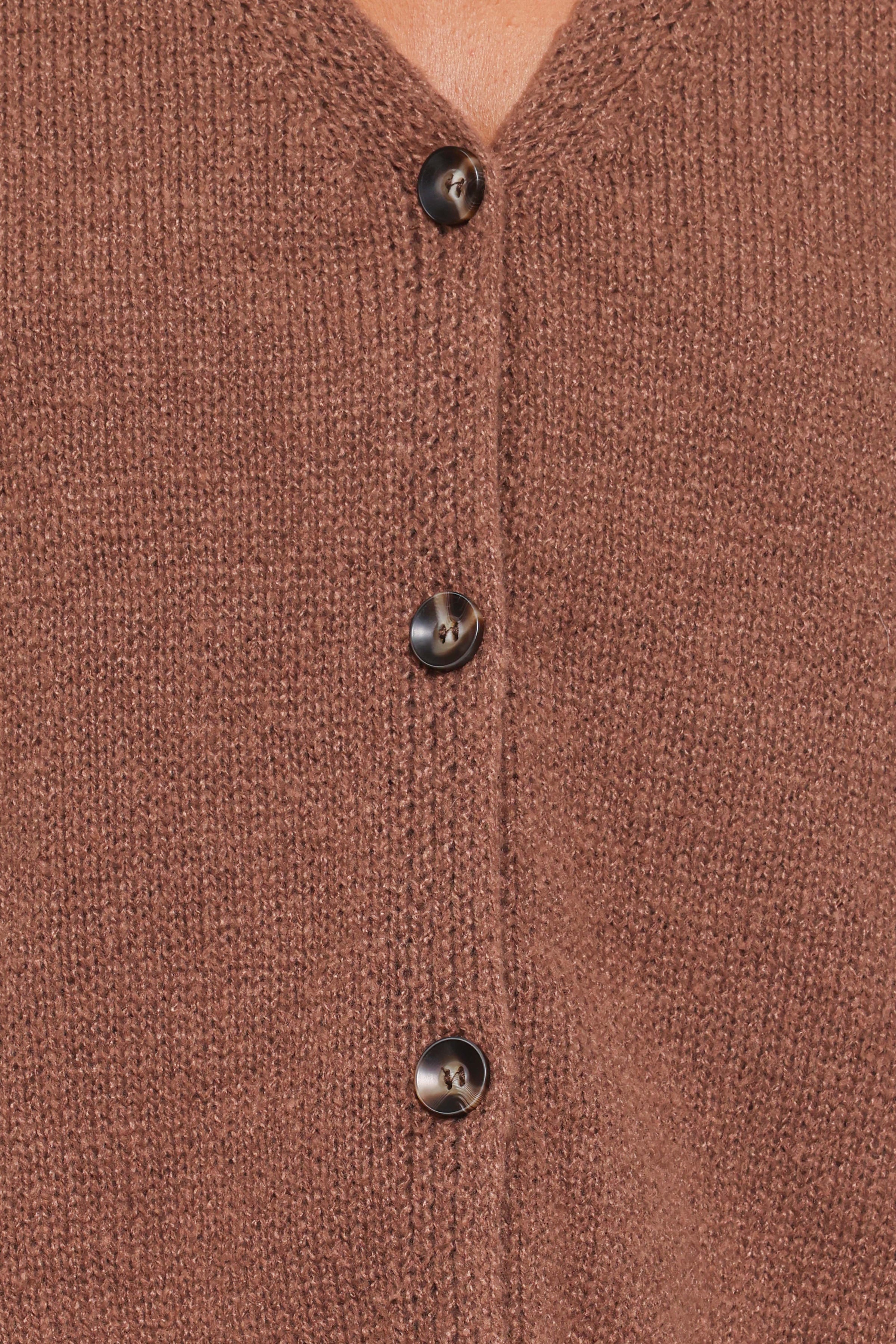 TOPS Mariana Knit Vest - Chocolate