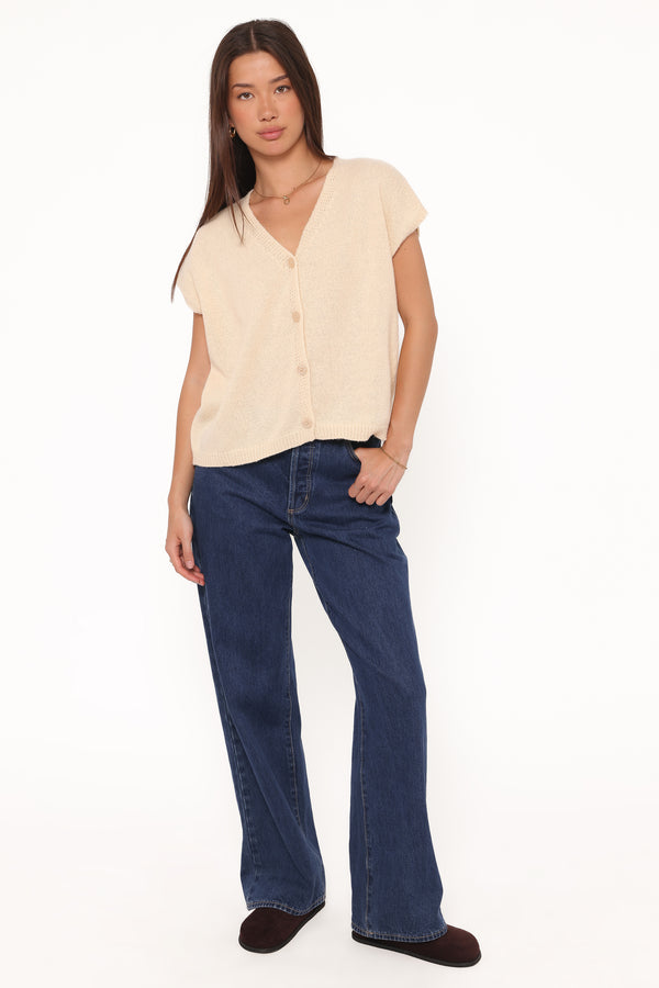 TOPS Mariana Knit Vest - Lemon