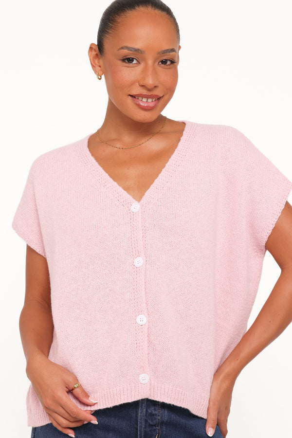 TOPS Mariana Knit Vest - Pink