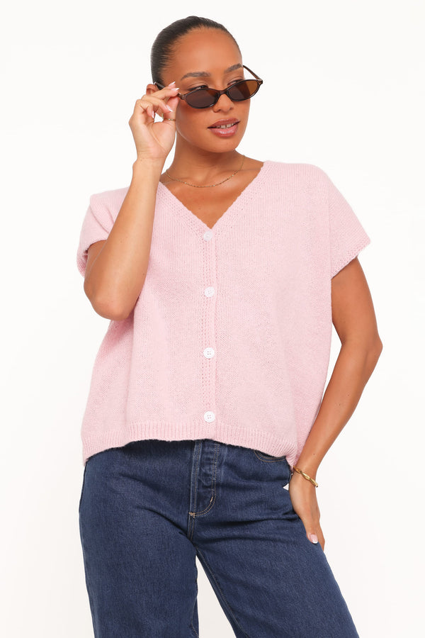 TOPS Mariana Knit Vest - Pink