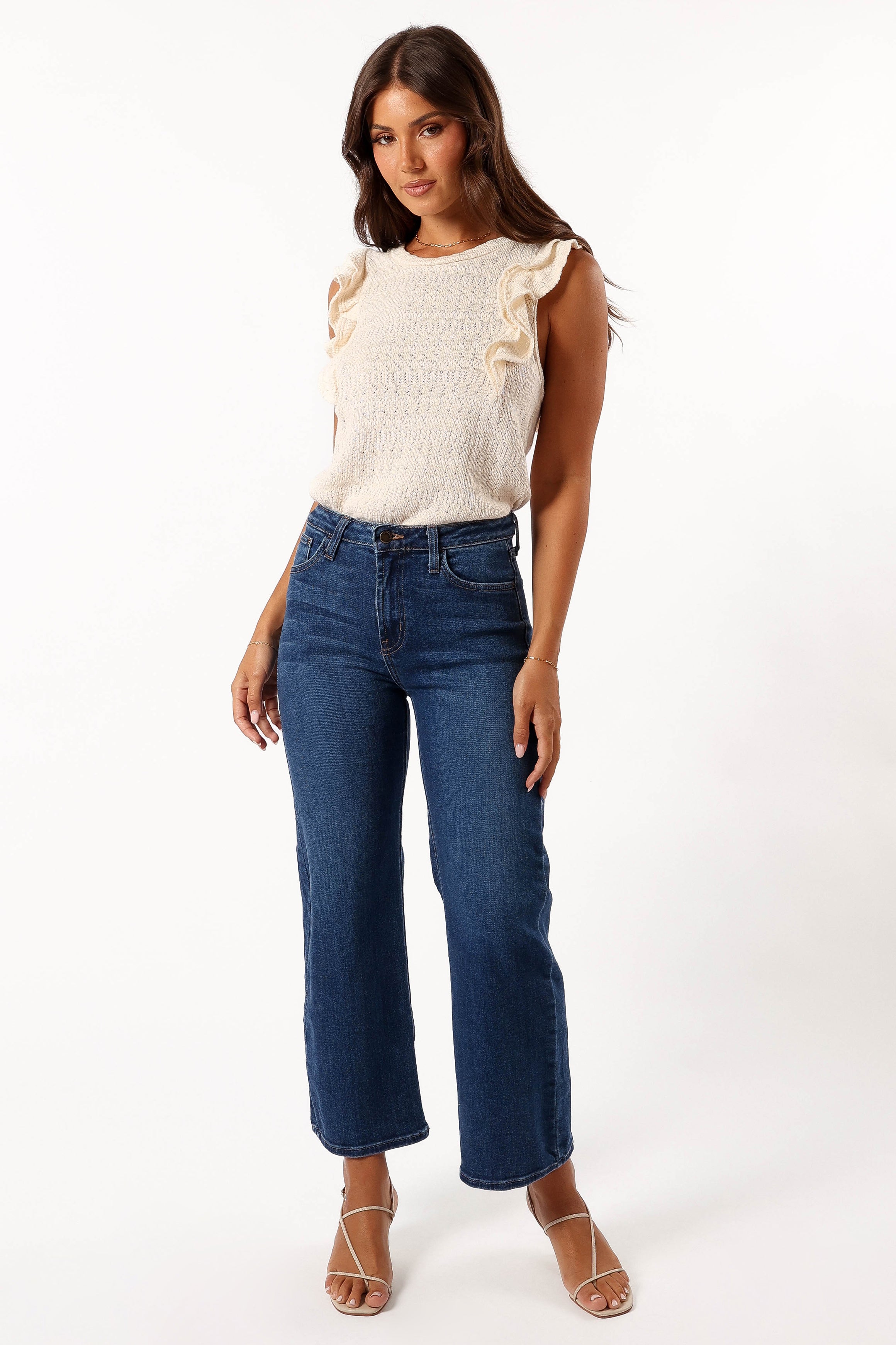 TOPS @Marlene Knit Top - Ivory