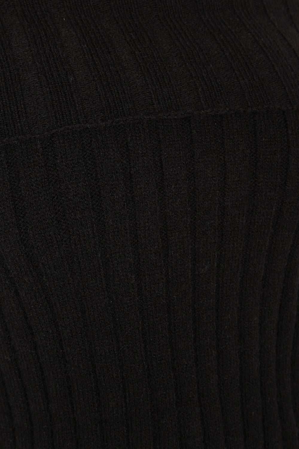 TOPS @Marlon Off Shoulder Knit Top - Black