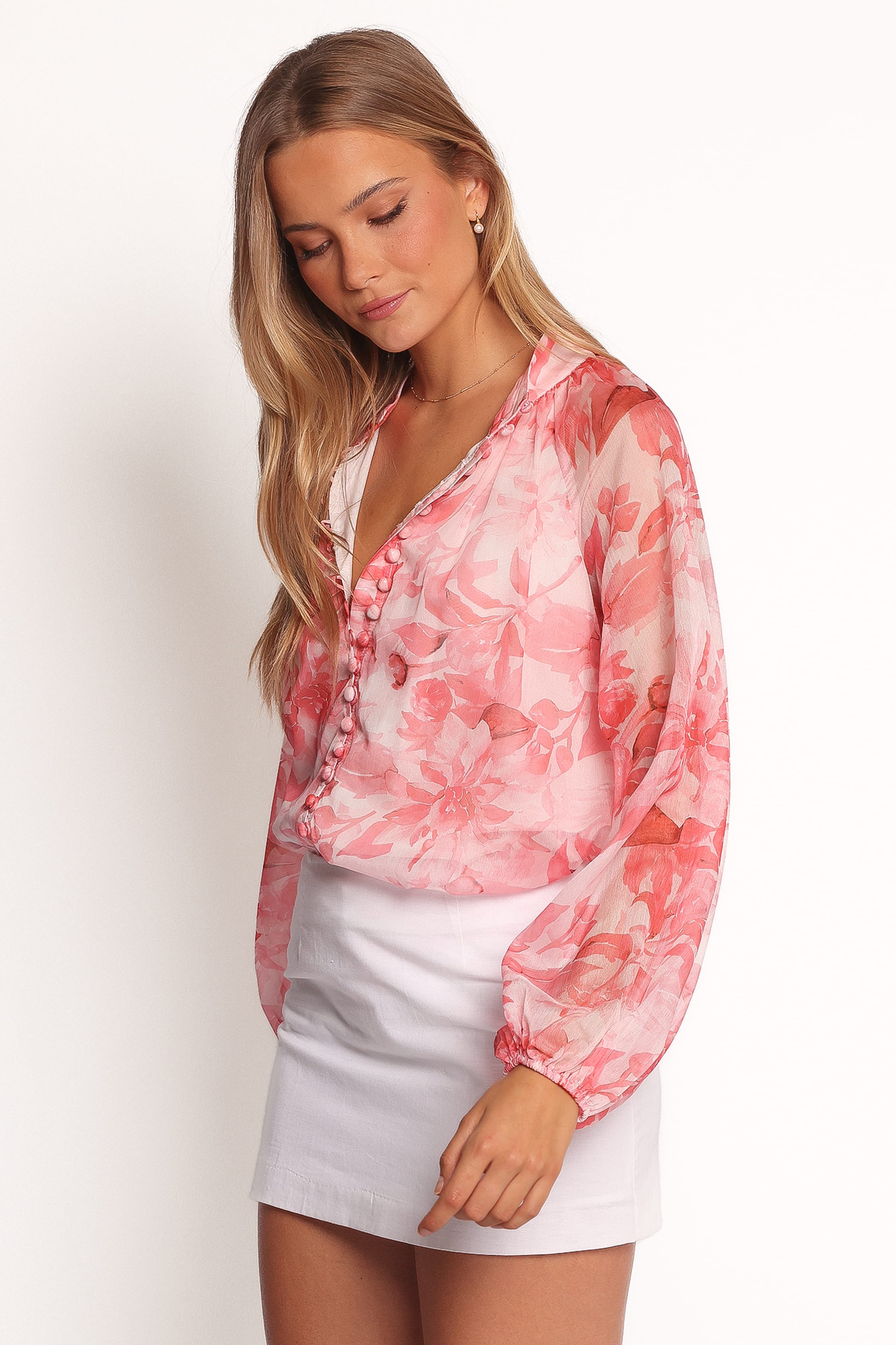 TOPS Marni Top - Pink Floral