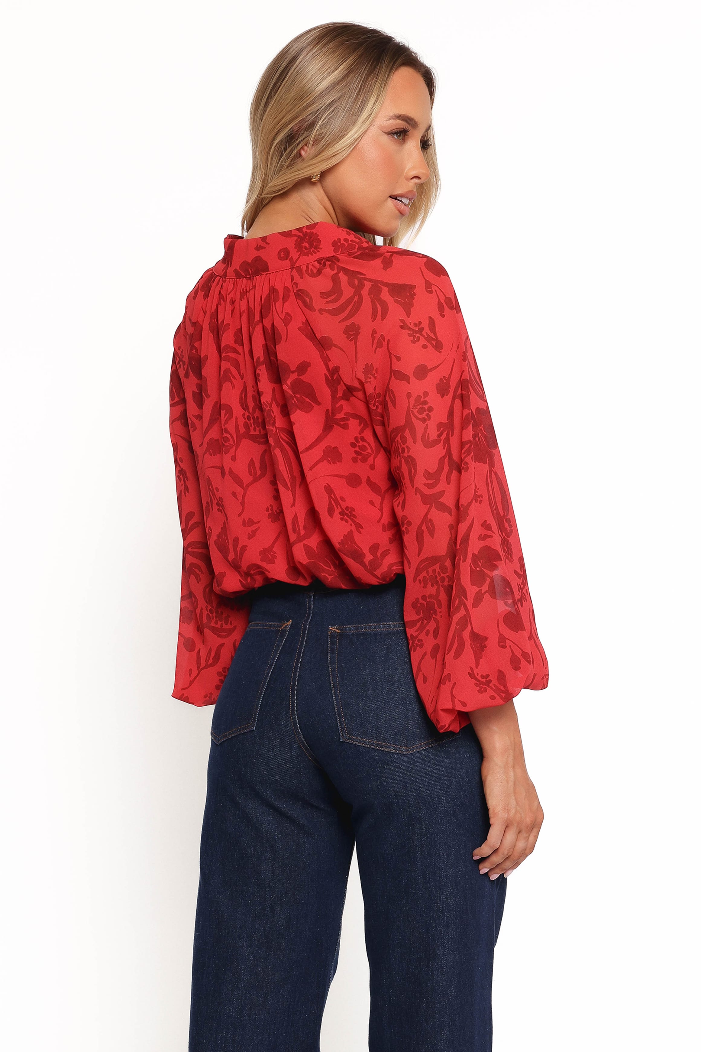 TOPS Marni Top - Red Floral