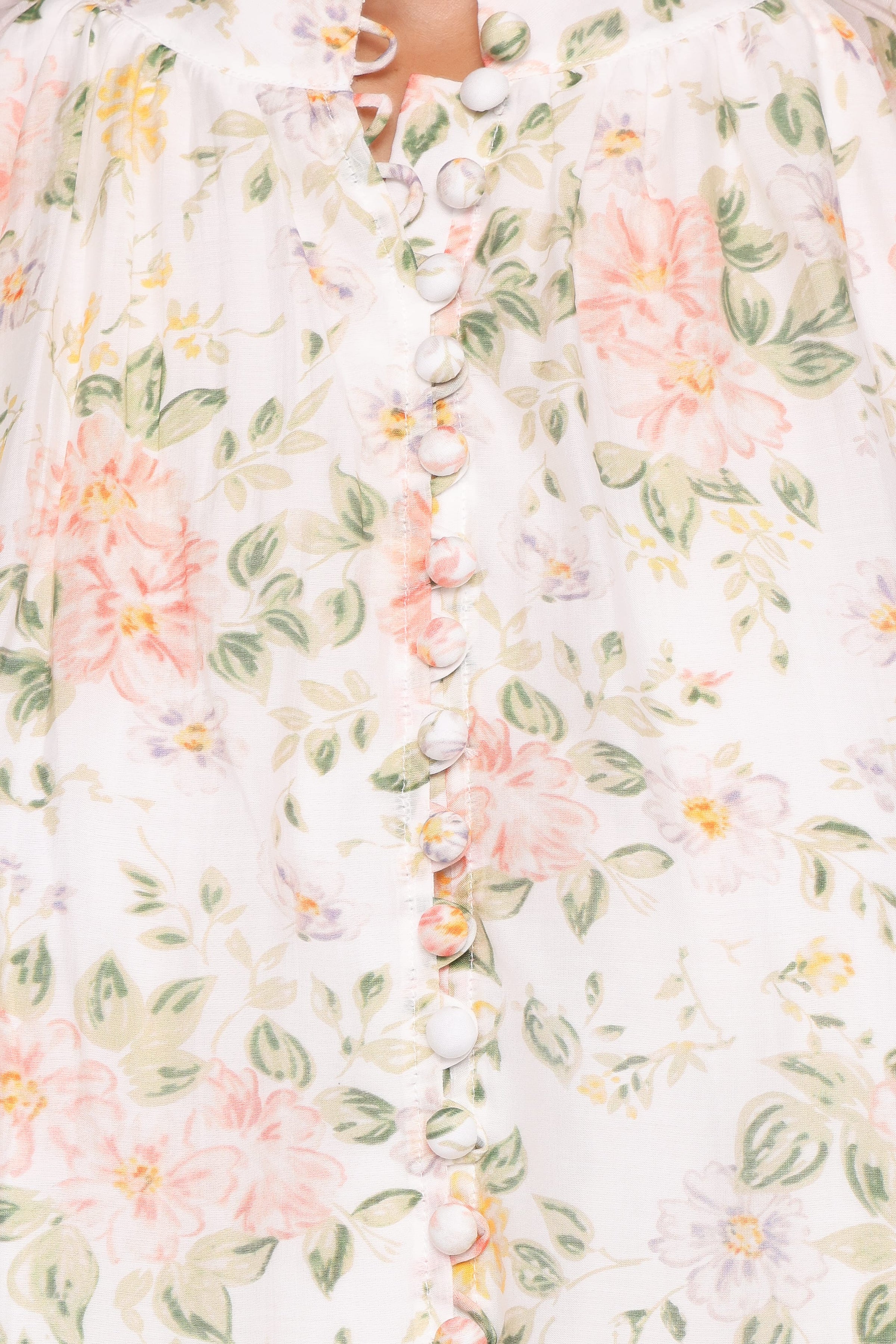 TOPS Marni Top -  White Multi Floral