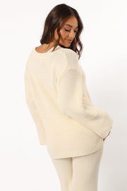 TOPS @Mckinley Sweater - Cream (Hold for Cool Beginnings)