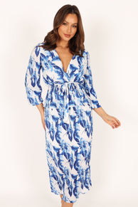 TOPS @Minelli Pleat Top - Blue