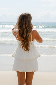 TOPS Mollymook Top - White/Cream