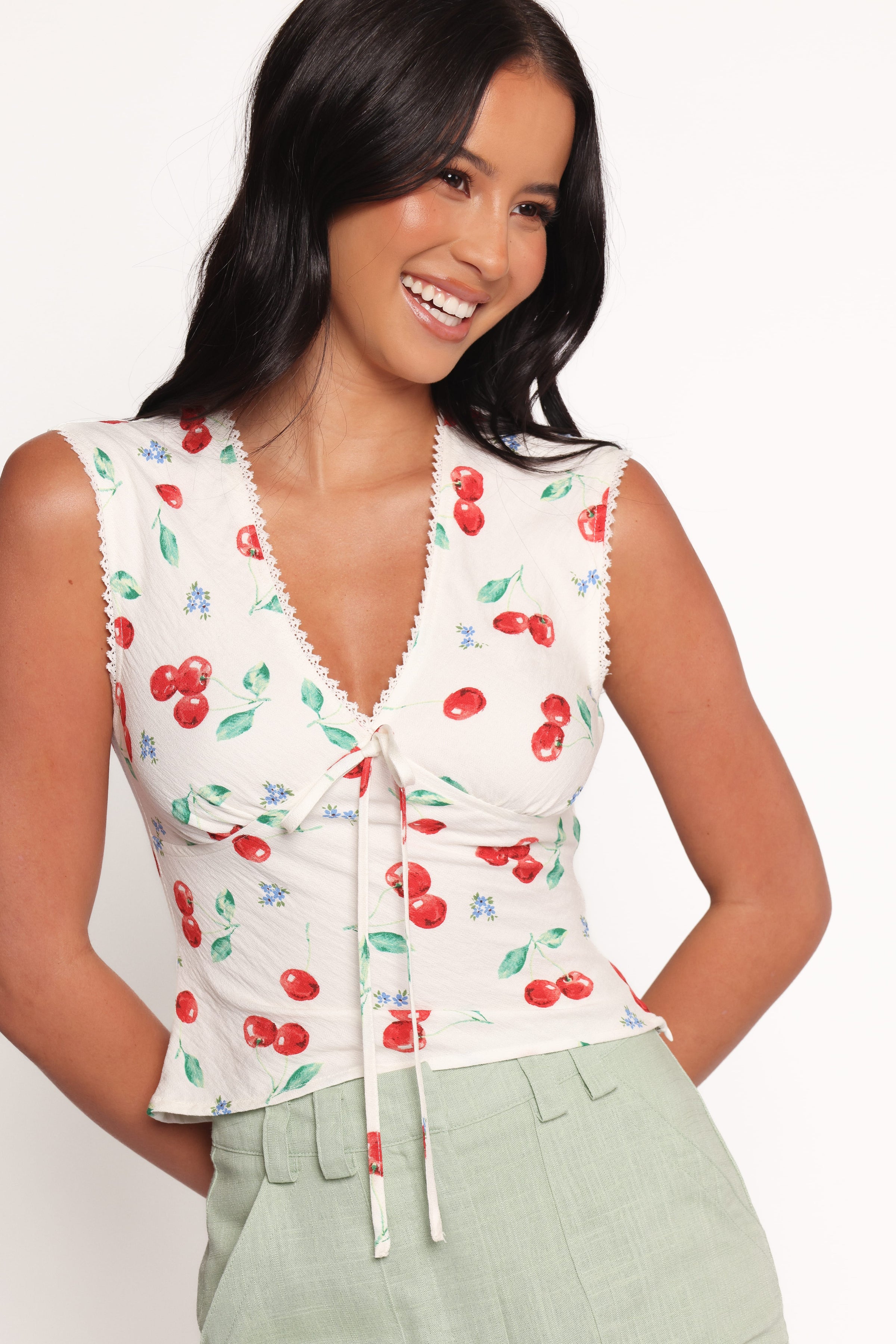TOPS Morgan Top - Starlight Cherry