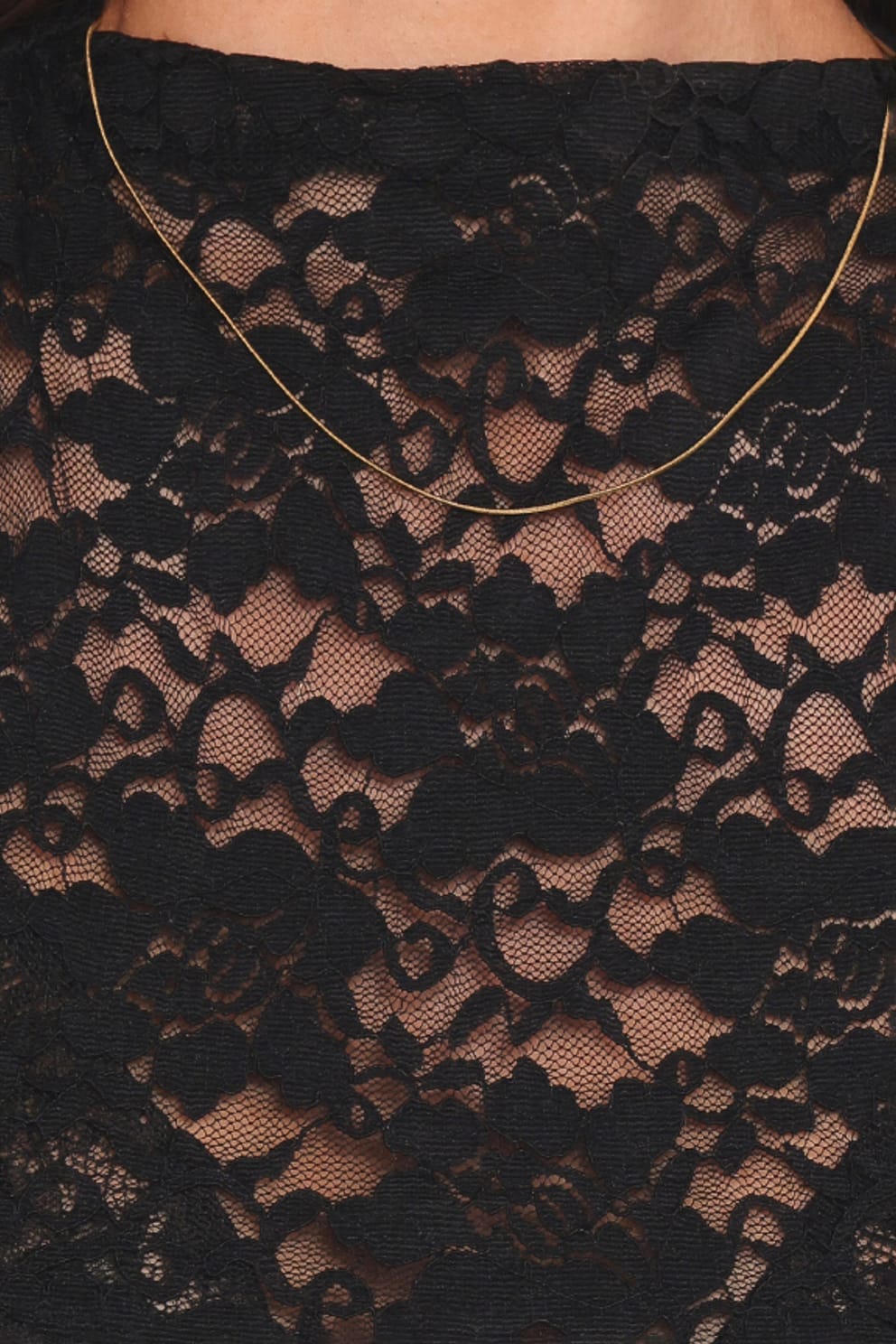 TOPS Nissa Lace Top - Black