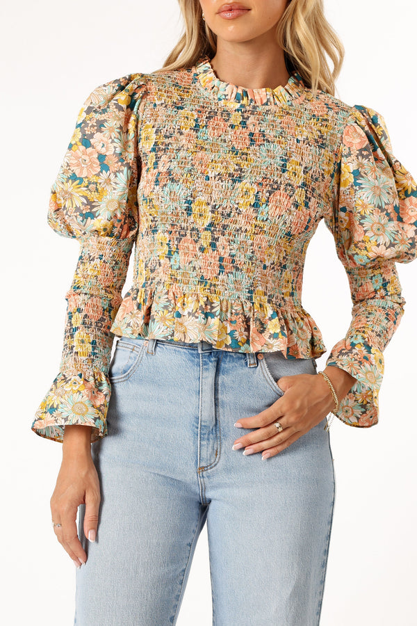 TOPS @Novah Long Sleeve Top - Floral