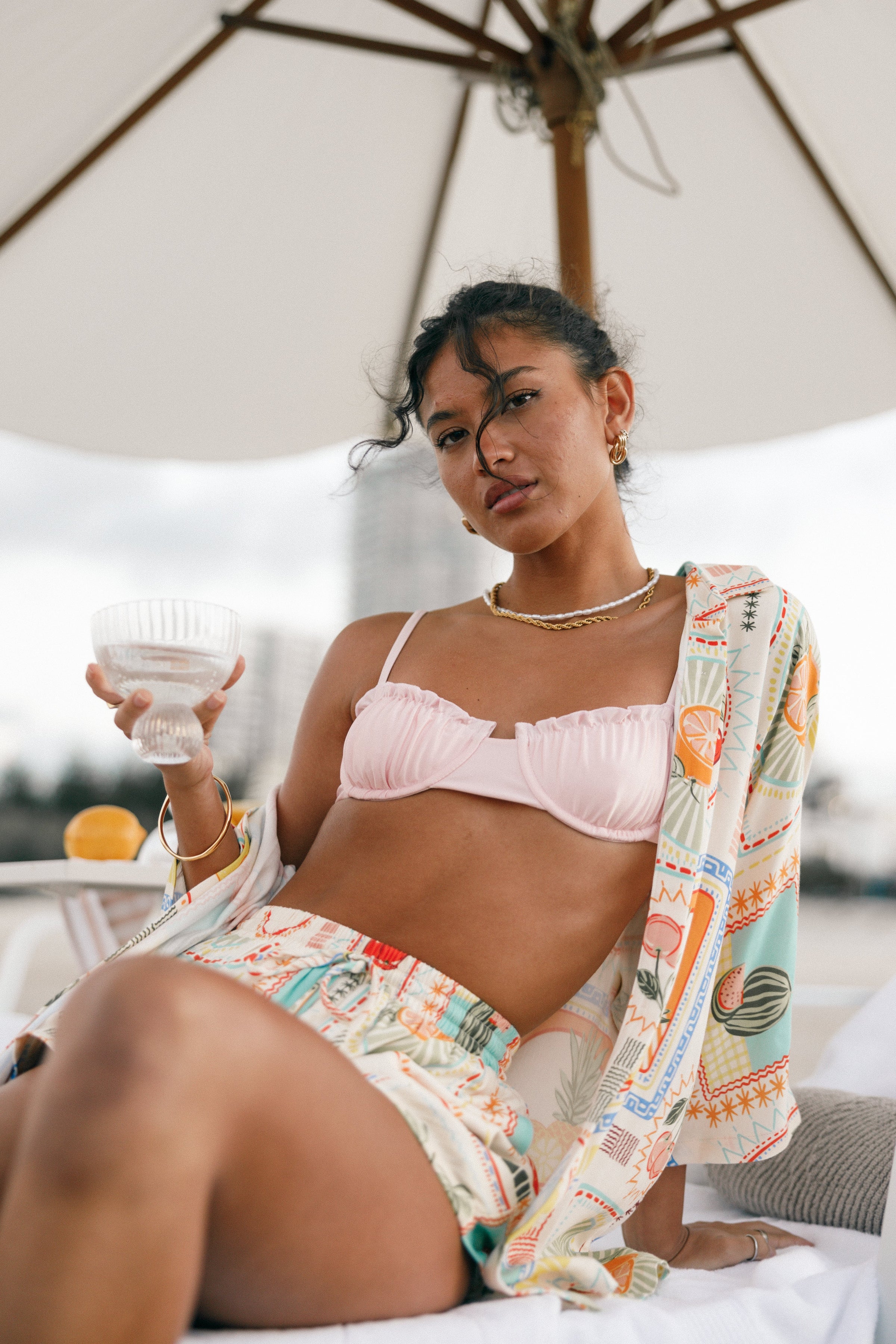 TOPS @Olena Shirt - Agata Print (Hold for Euro Summer)