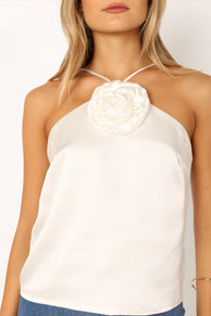 TOPS @Pai Rosette Top - Ivory