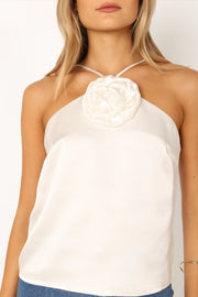 TOPS @Pai Rosette Top - Ivory