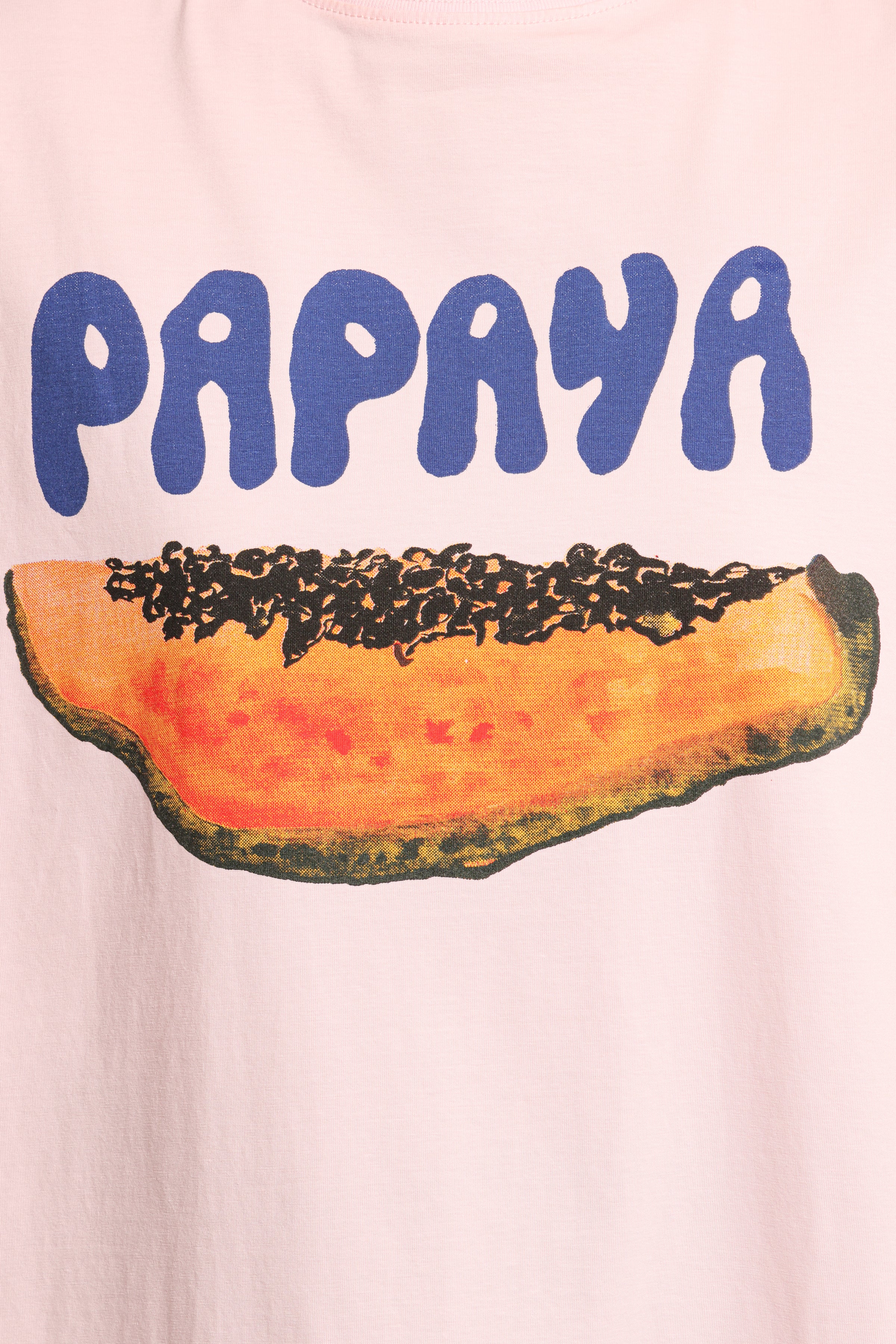 TOPS Papaya Graphic Tee - Pale Pink