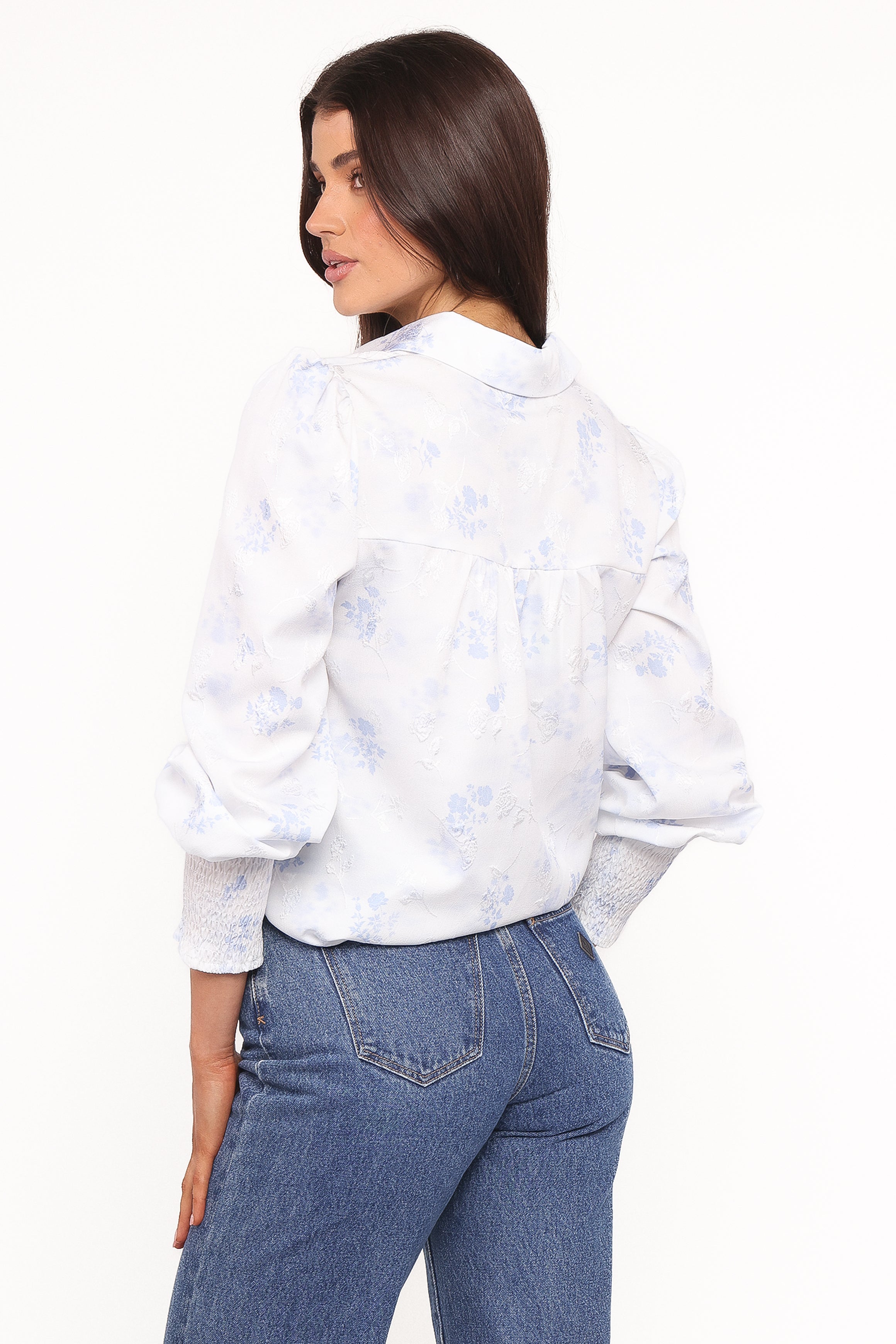 TOPS Parsons Blouse - Blue Floral
