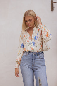 TOPS Parsons Blouse - Floral