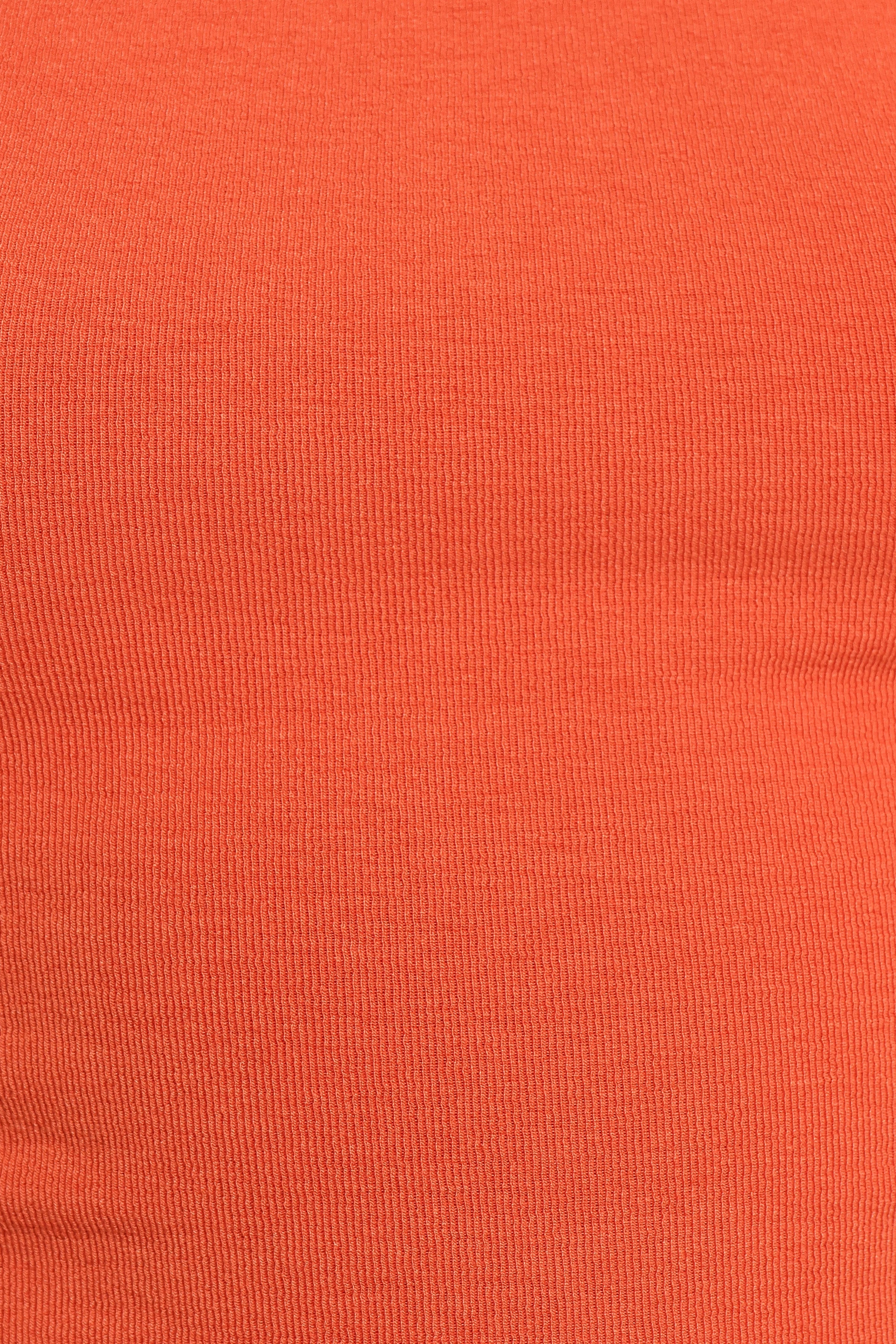 TOPS Raylene Open Back Knit Top - Orange