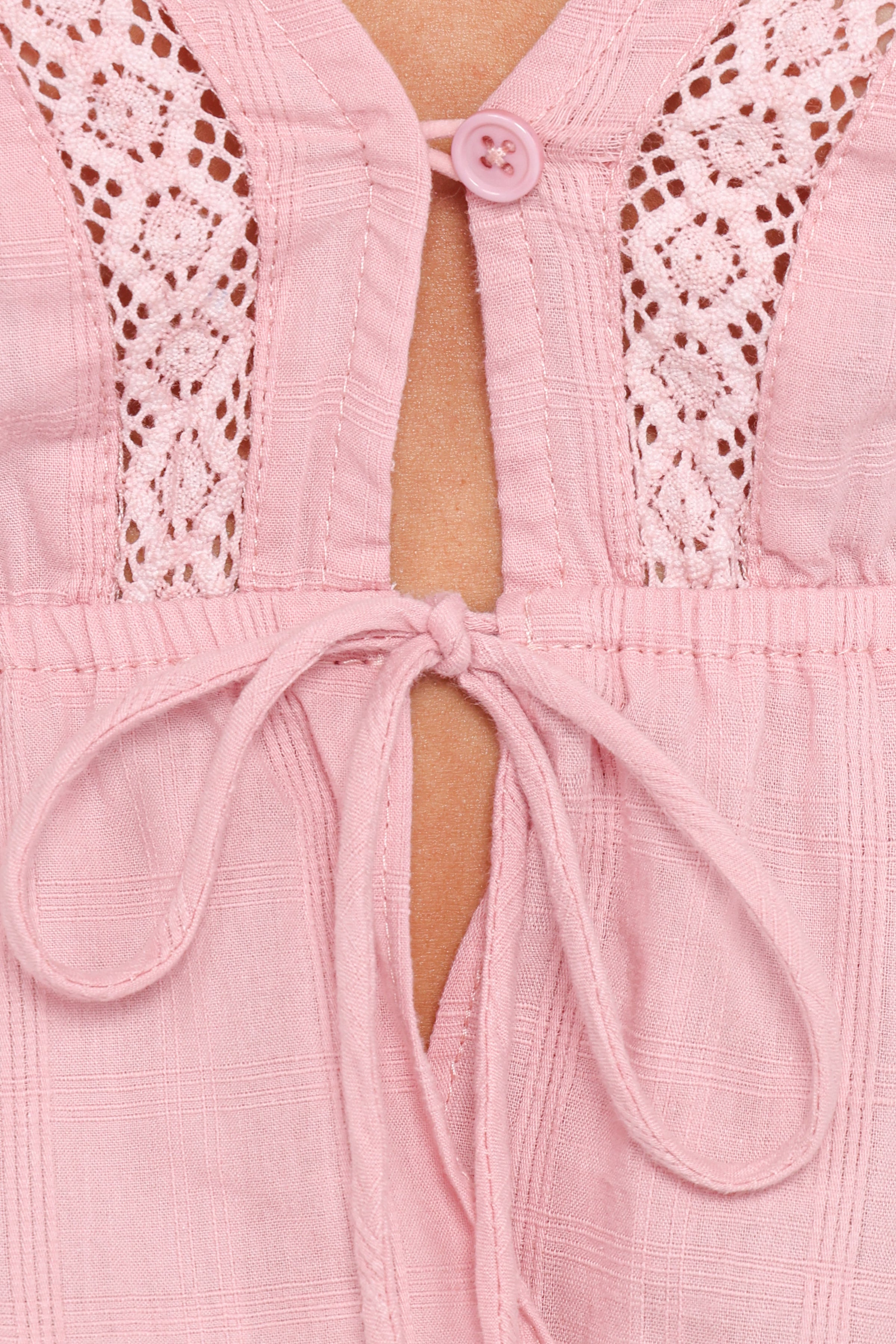 TOPS Reed Long Sleeve Top - Pink