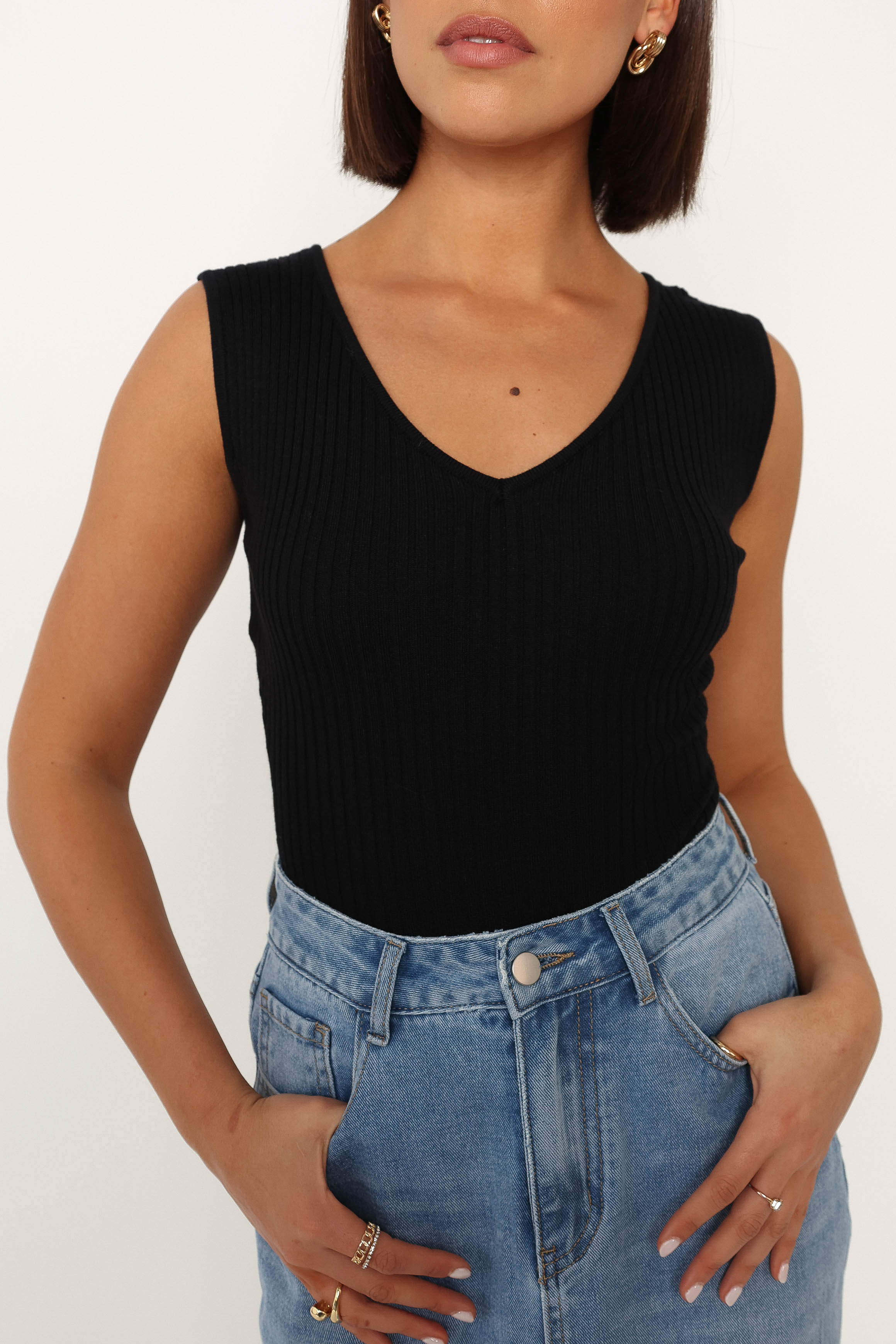 TOPS @Remi Bodysuit - Black