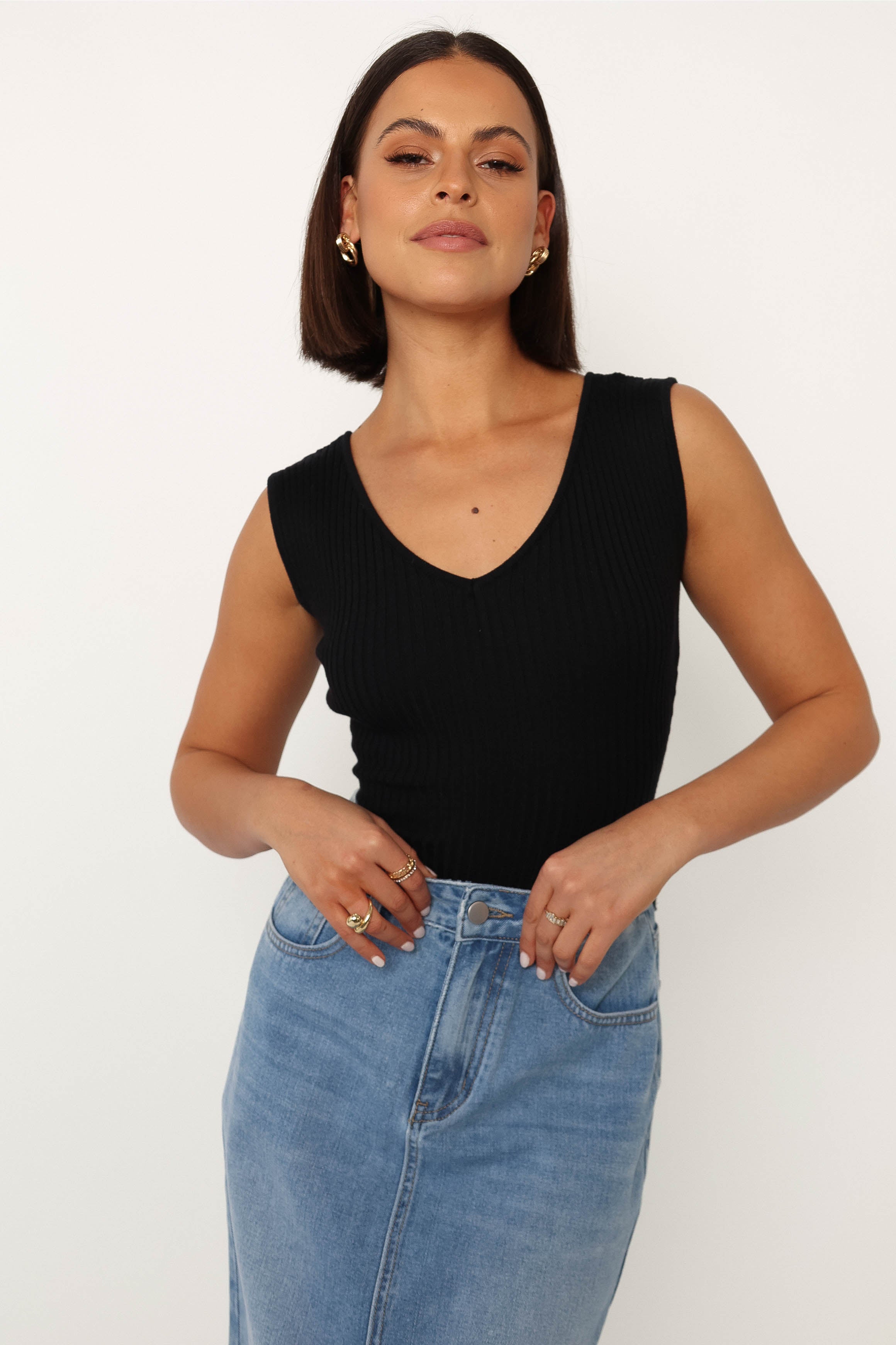 TOPS @Remi Bodysuit - Black