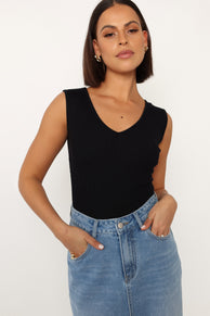 TOPS @Remi Bodysuit - Black