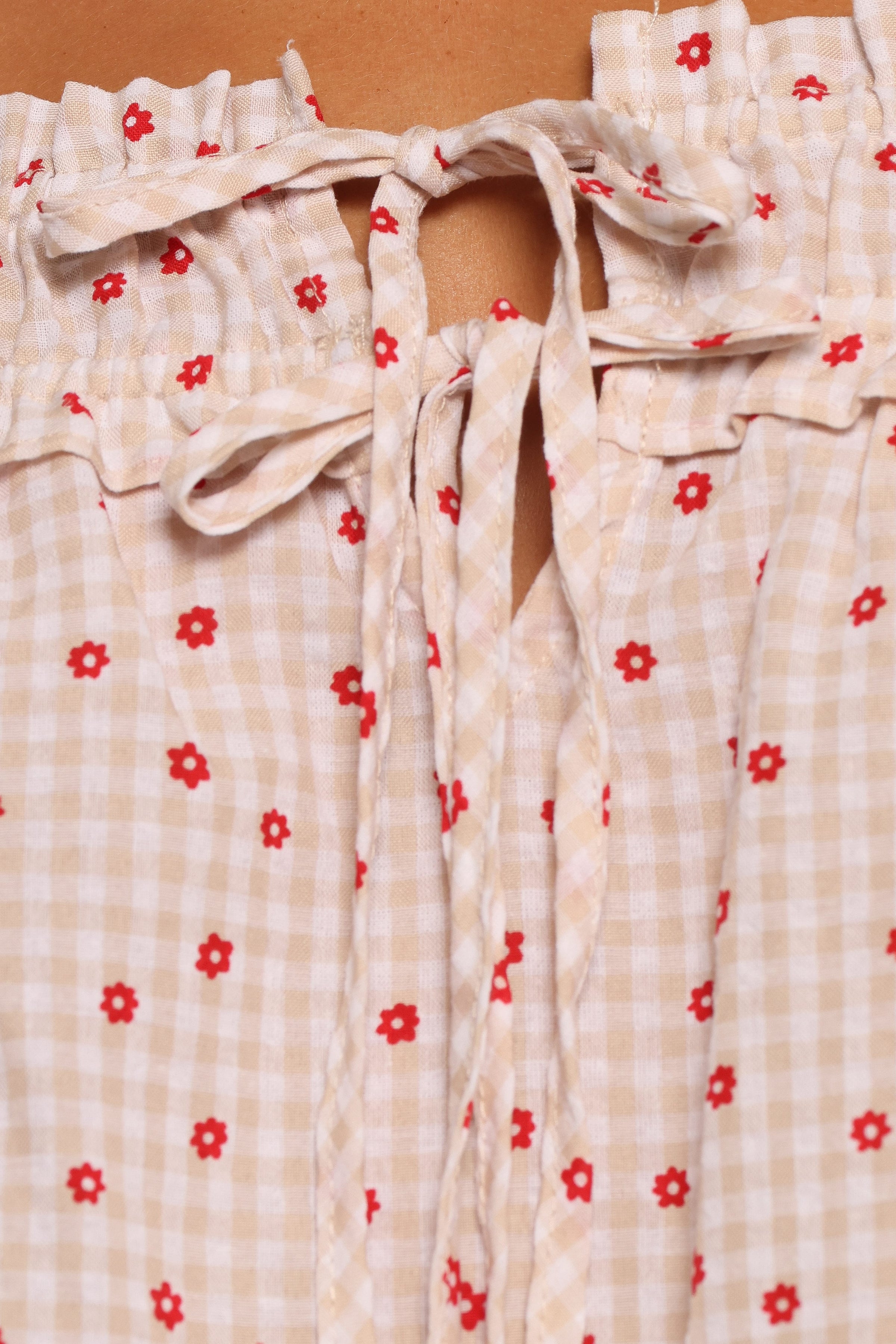 TOPS Renata Top - Red Floral