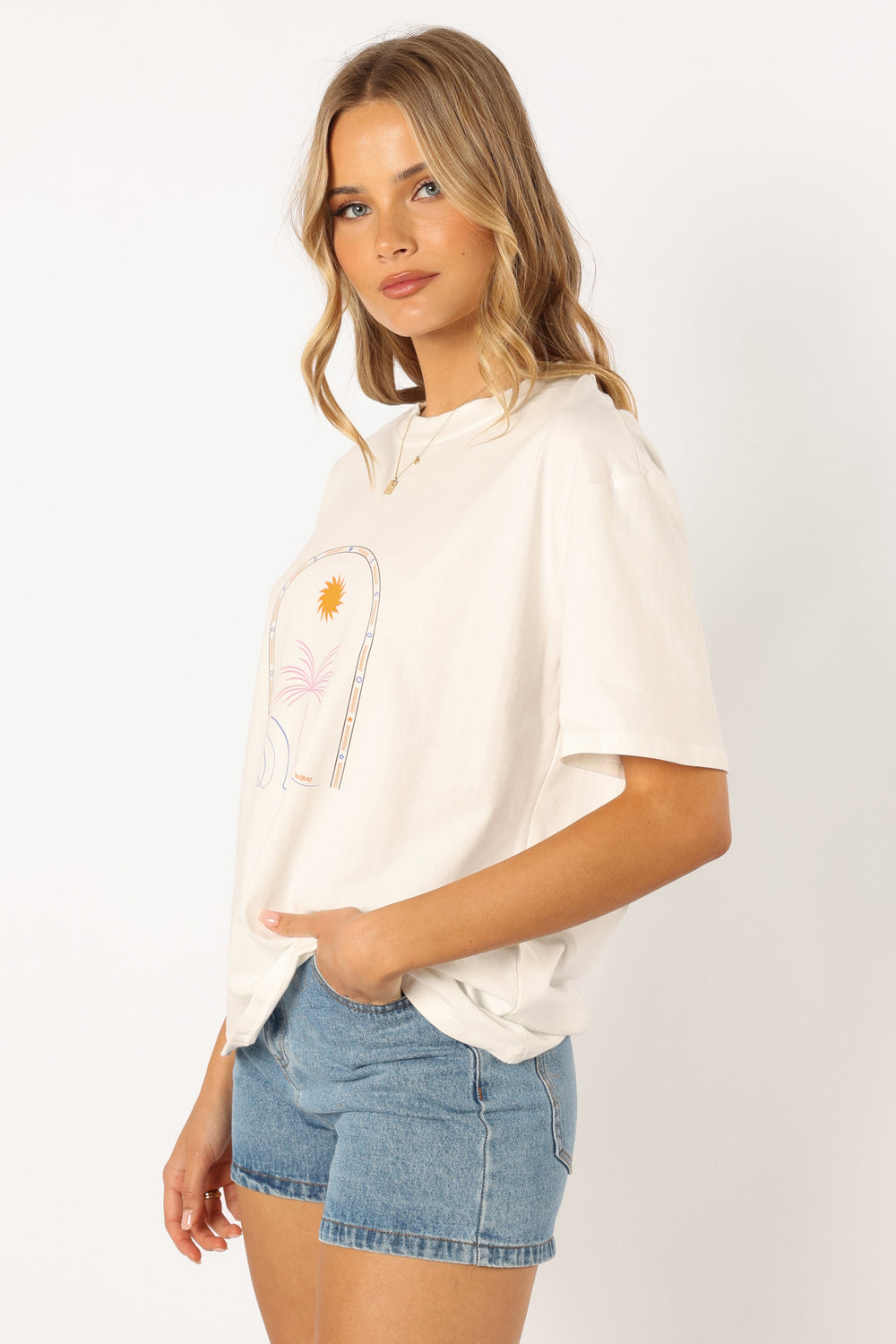 TOPS @Ride The Wave Tee - White