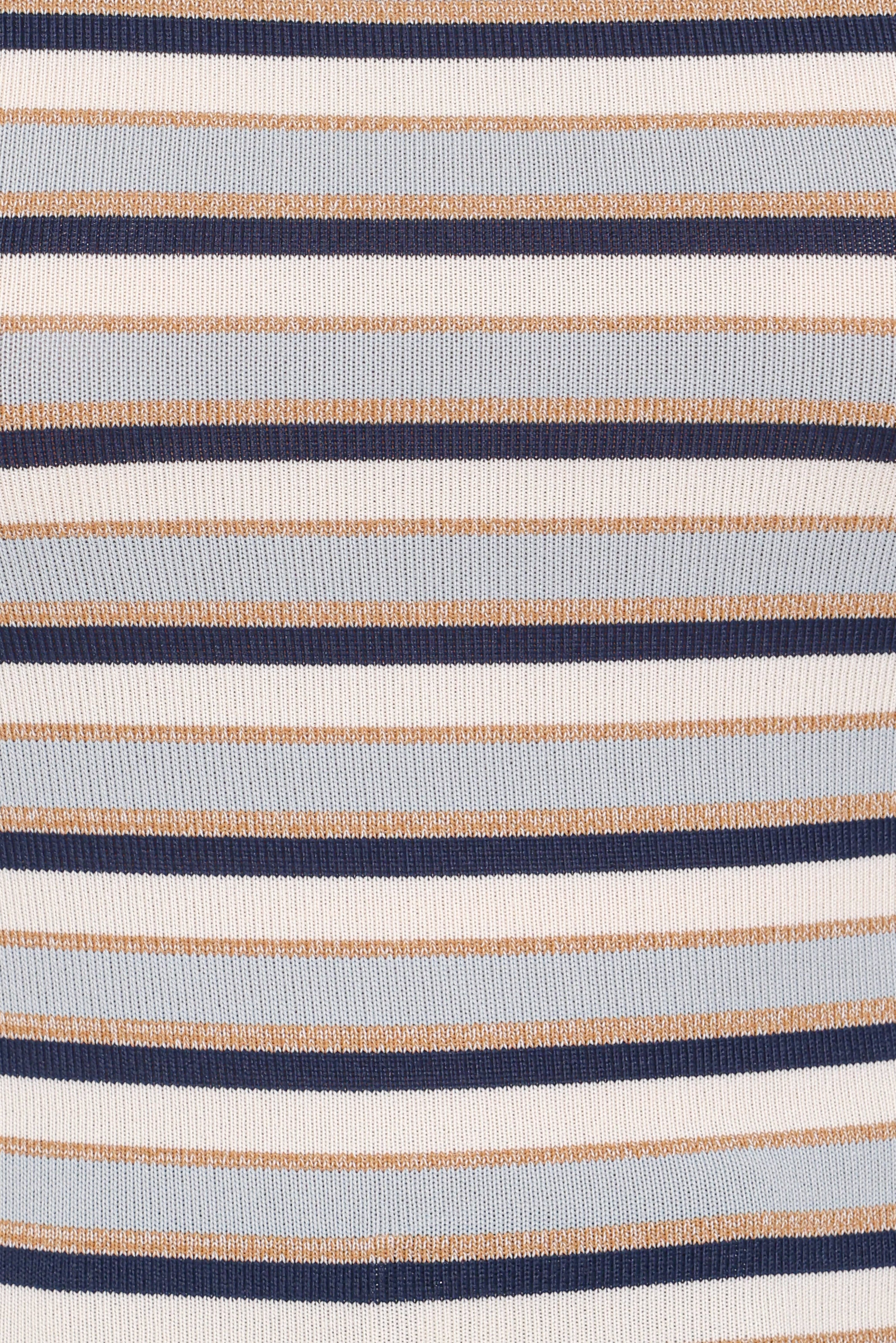 TOPS Riele Open Back Knit Top - Blue Stripe