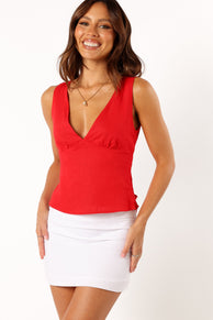 TOPS @Robe Top - Red