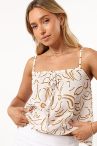 TOPS @Robie Top - White Beige