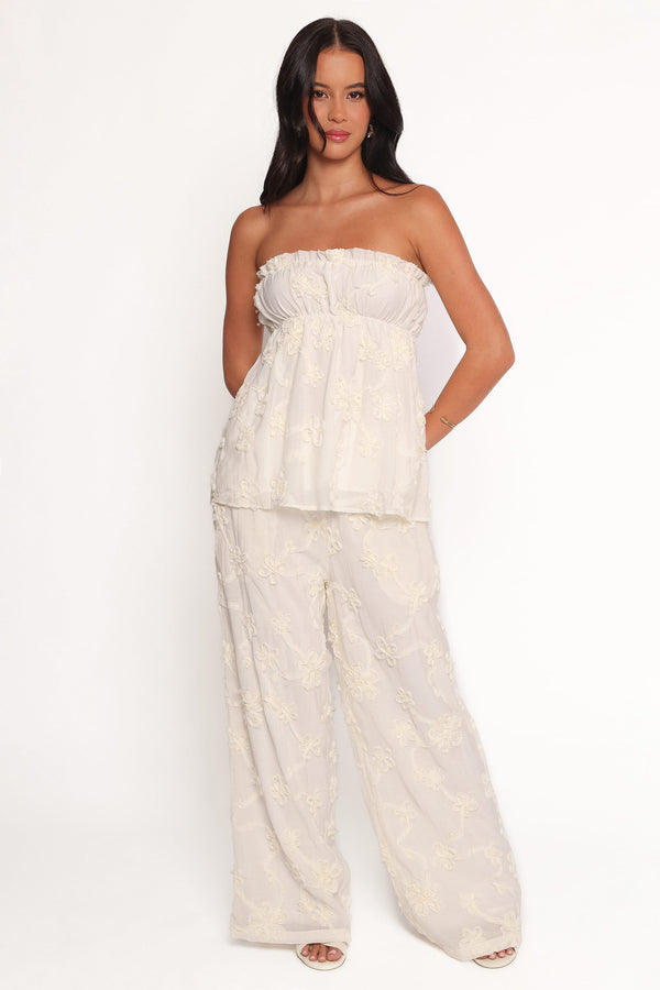 TOPS Robin Strapless Top - White