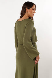 TOPS Rooney Knit Jumper - Olive (Hold for Cool Beginnings)