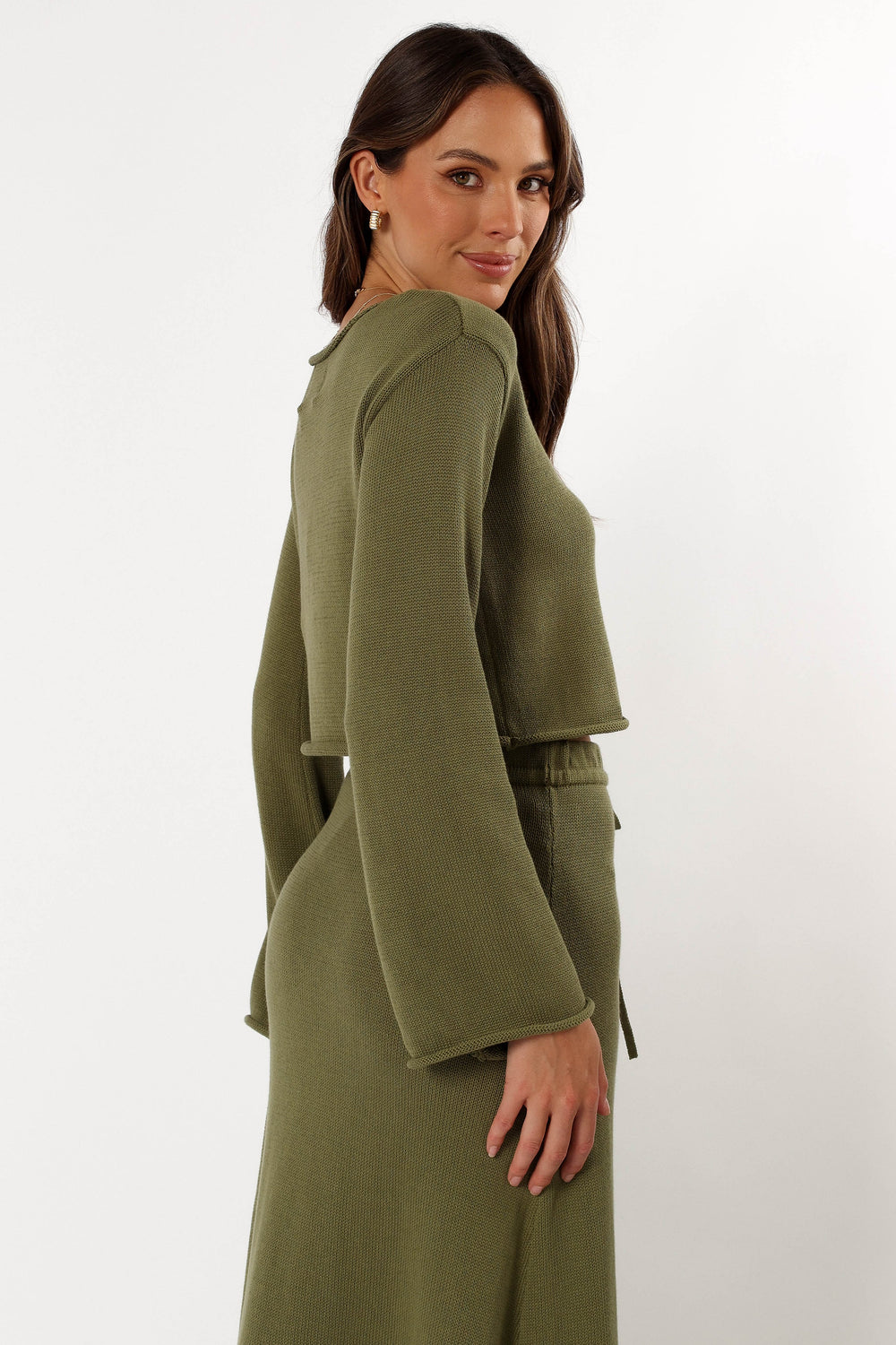 TOPS Rooney Knit Jumper - Olive (Hold for Cool Beginnings)