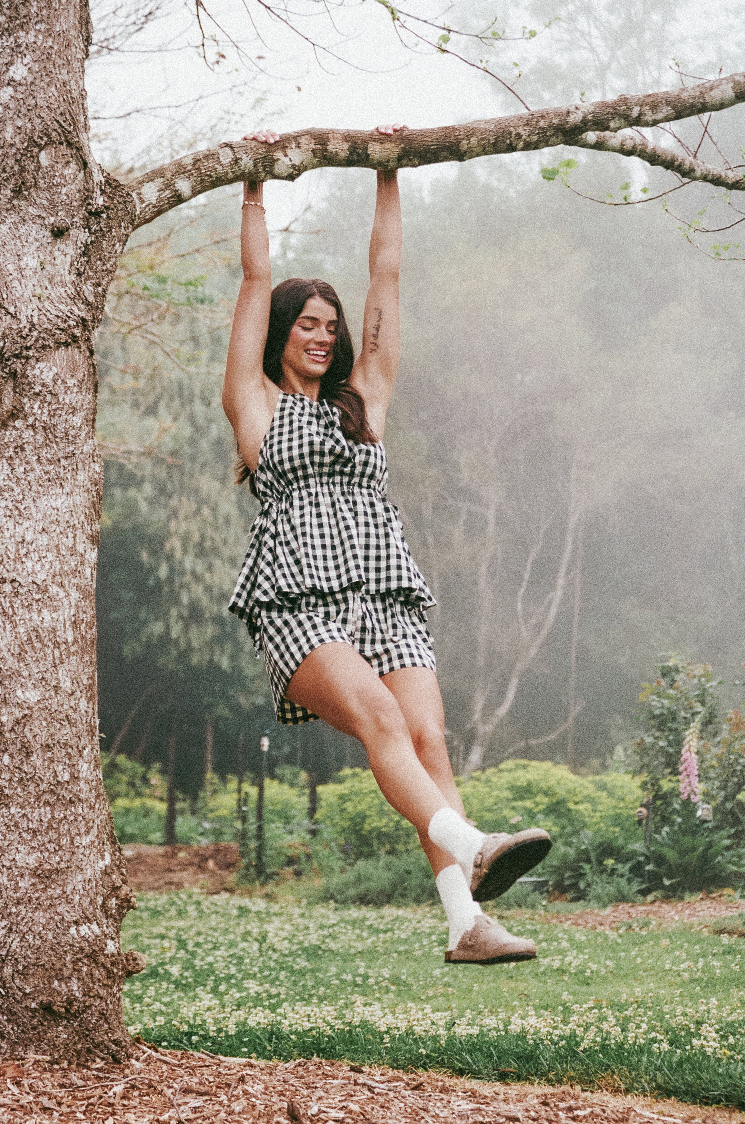 TOPS Rory Top - Black Gingham