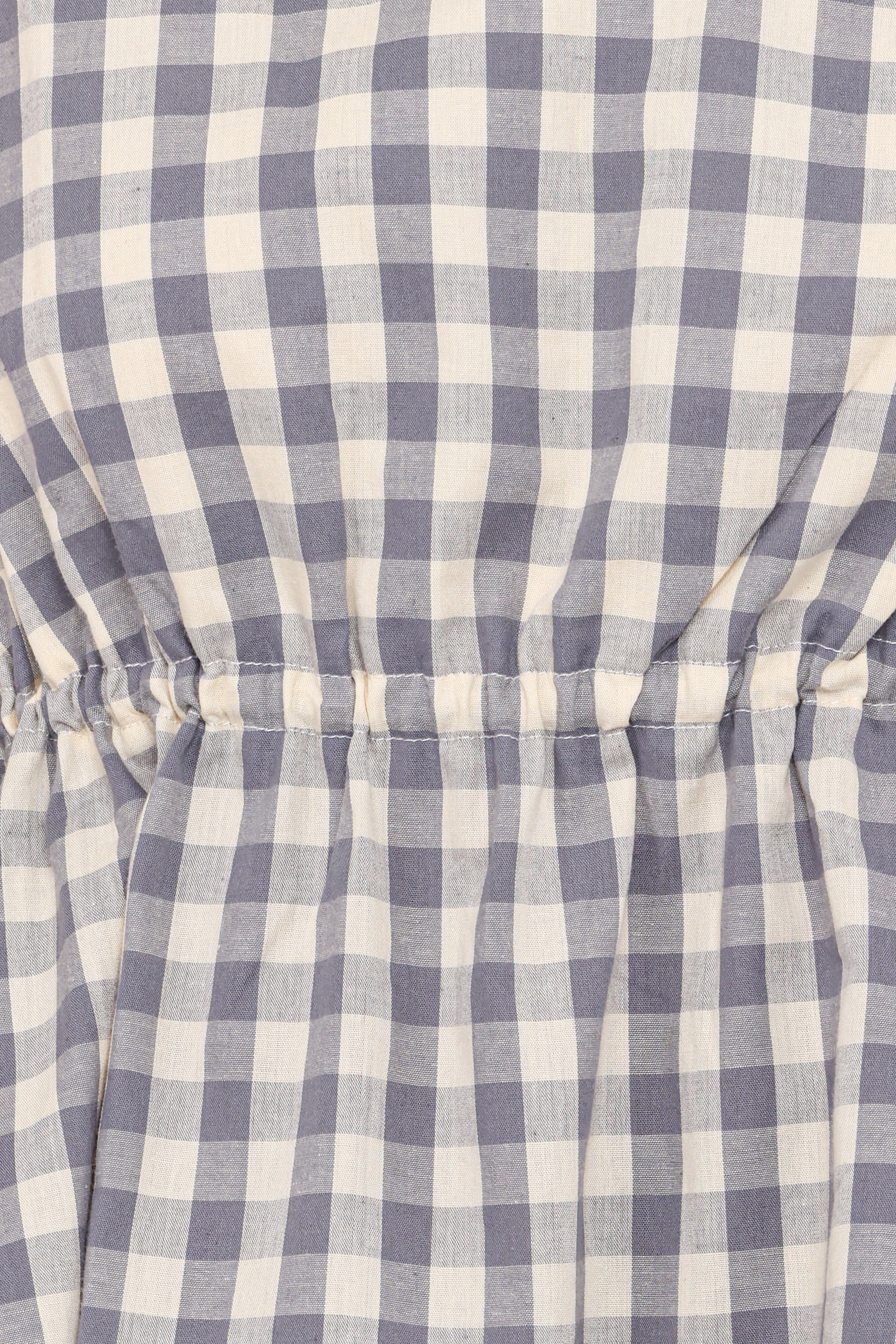 TOPS Rory Top - Slate Blue Gingham