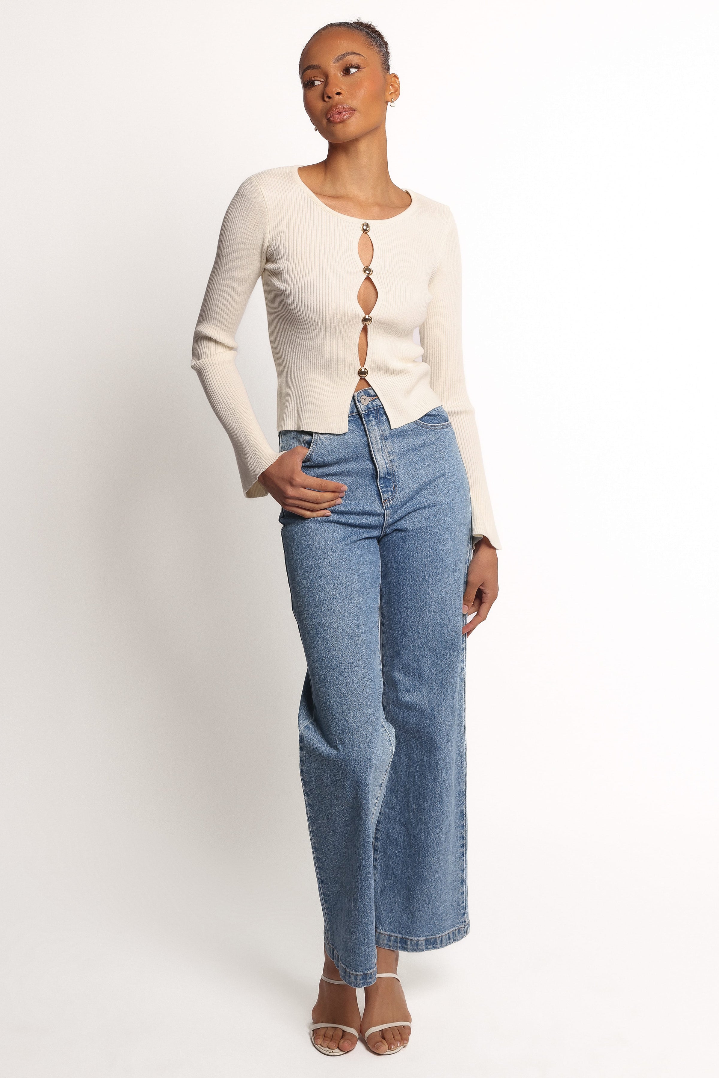 TOPS Rosienna Knit Top - Cream