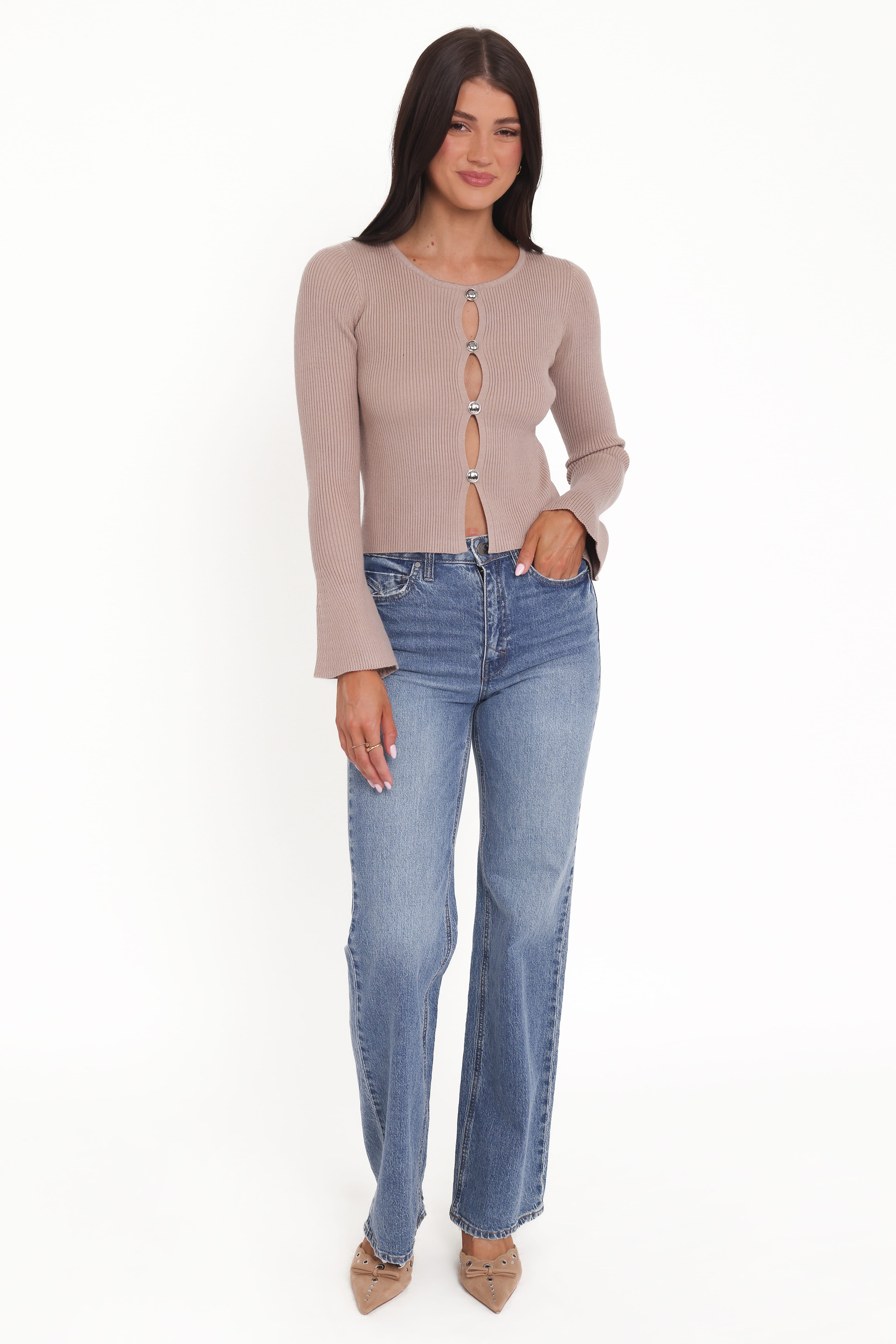 TOPS Rosienna Knit Top - Taupe