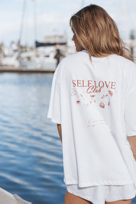 TOPS Runa Self Love Graphic Tee - White