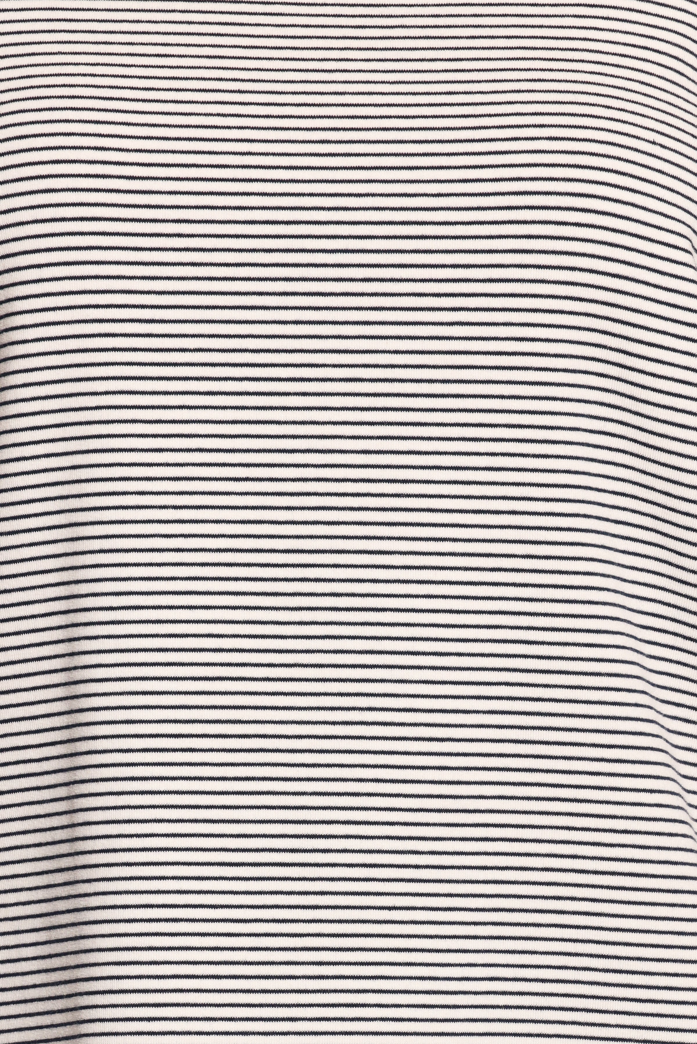 TOPS Ruva Long Sleeve Tee - Navy White Stripe