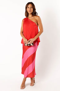 TOPS @Sandie One Shoulder Top - Scarlette