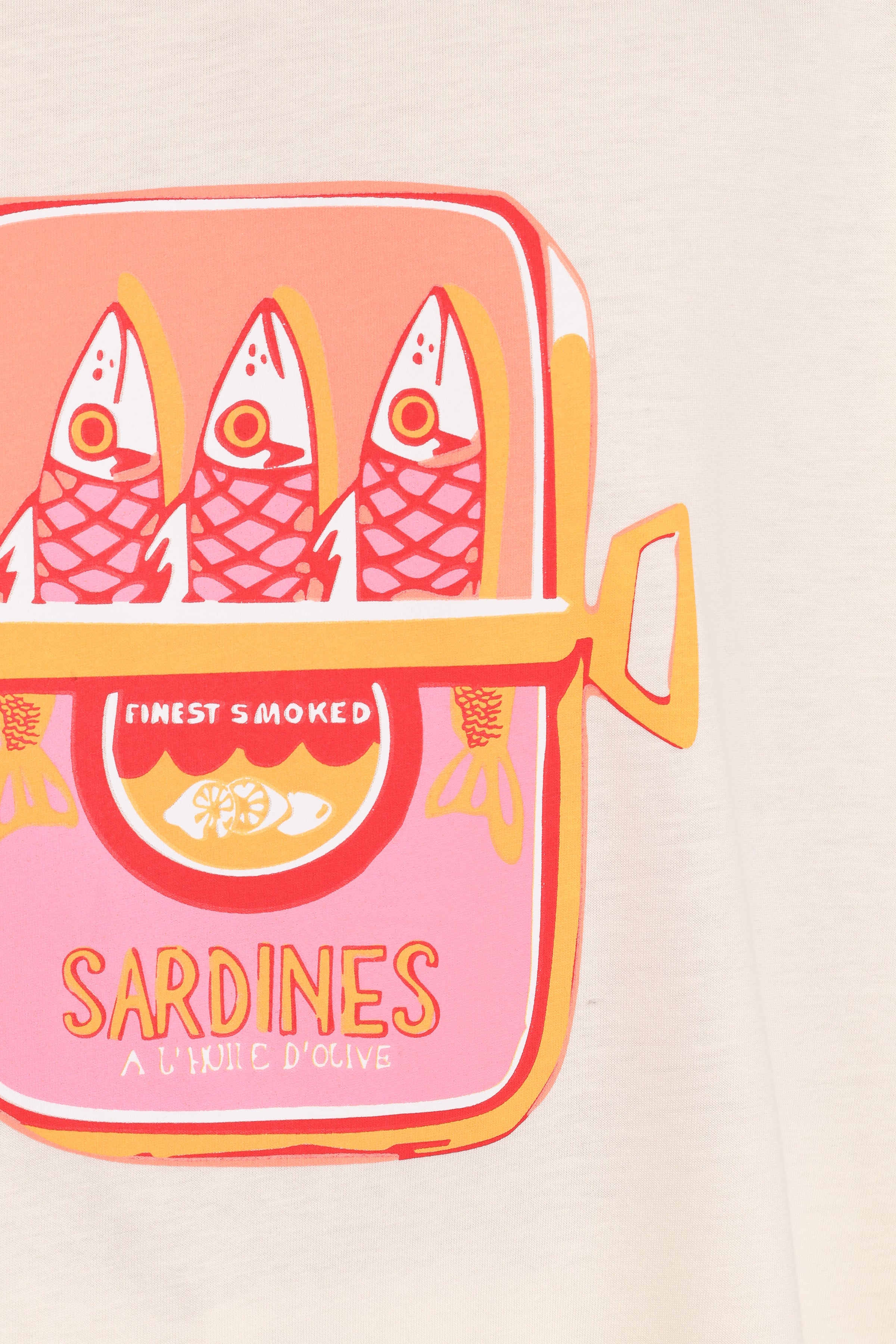 TOPS Sardines Tee - Pale Yellow